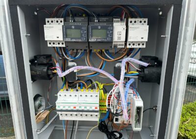 Installation de double borne de recharge