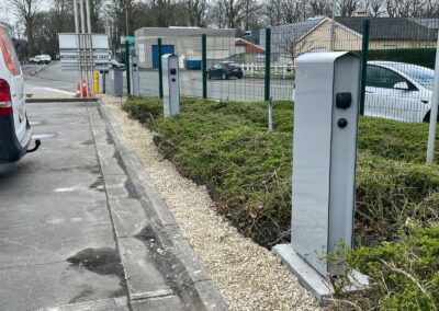 installation double borne de charge